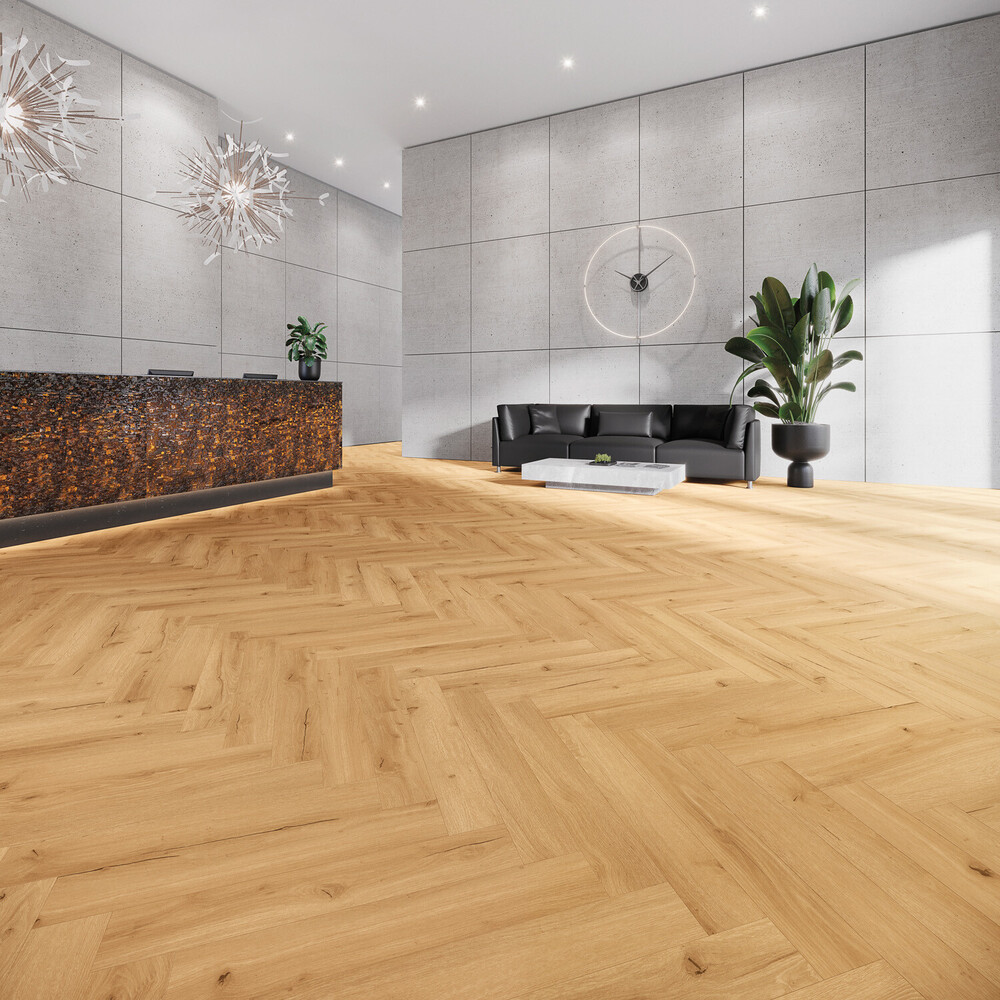 Joka 555 Wooden Styles Click - 706H Oak Chalet EIR (Fischgrät)
