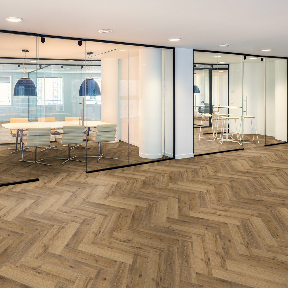Objectflor Expona Commercial - 4126 Everglade Oak Parquet (Herringbone / Fischgrät)