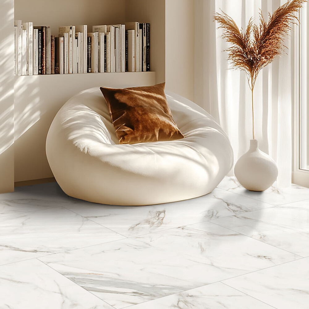 Gerflor Creation 55 Klebevinyl - White Marble 1743